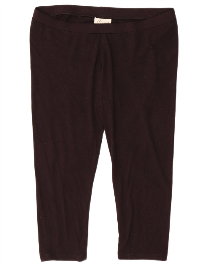 Damskie legginsy Capri Marks & Spencer UK 10 Small, czarna wiskoza