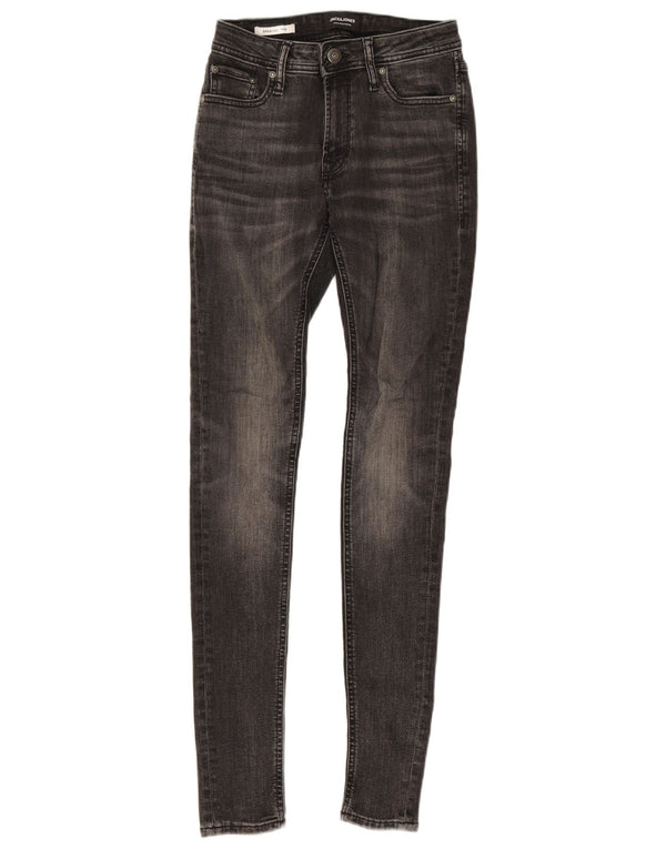 Męskie jeansy skinny w sprayu Jack & Jones W28 L32 Szara bawełna