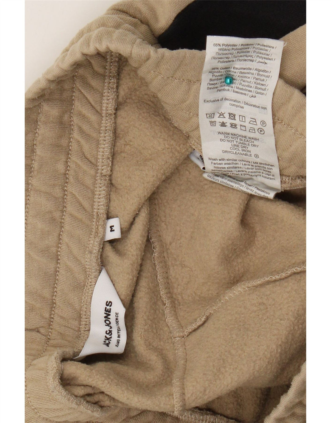 Męskie spodnie dresowe Jack & Jones Joggers w kolorze średniego beżu