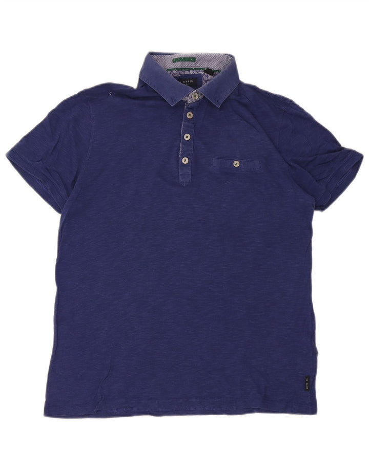 Męska koszulka polo Ted Baker, rozmiar 3, średnia, granatowa, bawełniana