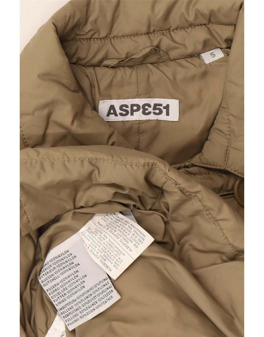 Damski płaszcz wojskowy z podwójnymi piersiami Aspesi UK 10 Small Beige
