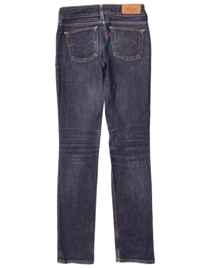 Damskie jeansy Levi's 571 Slim W27 L34 Niebieskie bawełniane