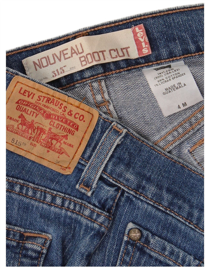 LEVI'S Damskie 515 Nouveau Bootcut Jeansy US 4 Małe W30 L31 Niebieskie Bawełniane