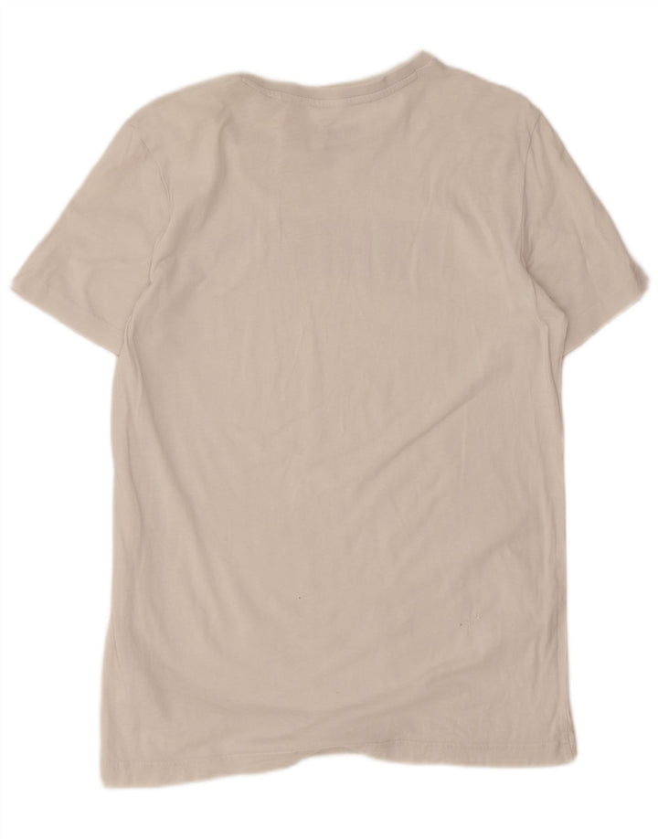 Chłopięcy T-shirt z grafiką Puma, 15-16 lat, biała bawełna