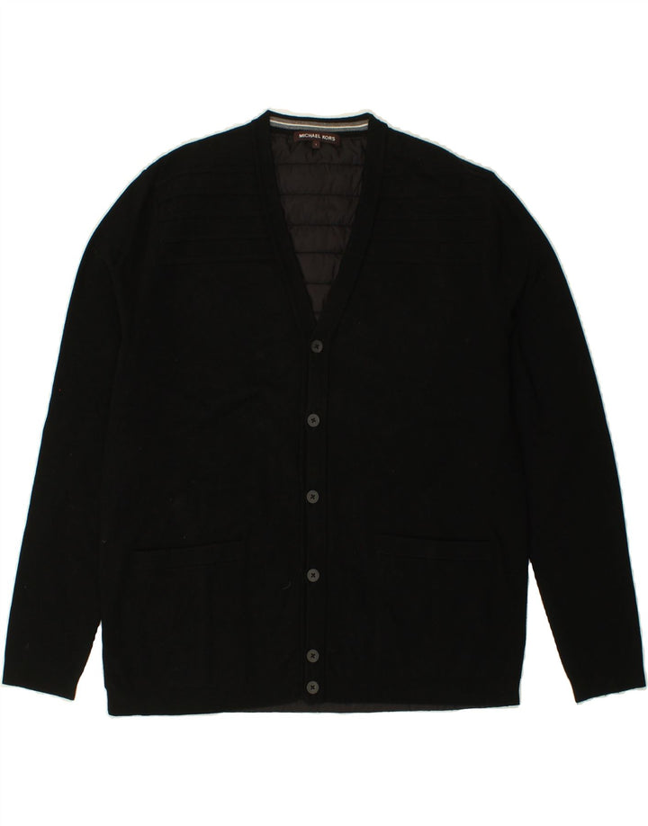MICHAEL KORS Mens Bomber Jacket UK 40 Large Black Viscose Vintage Michael Kors and Second-Hand Michael Kors from Messina Hembry 