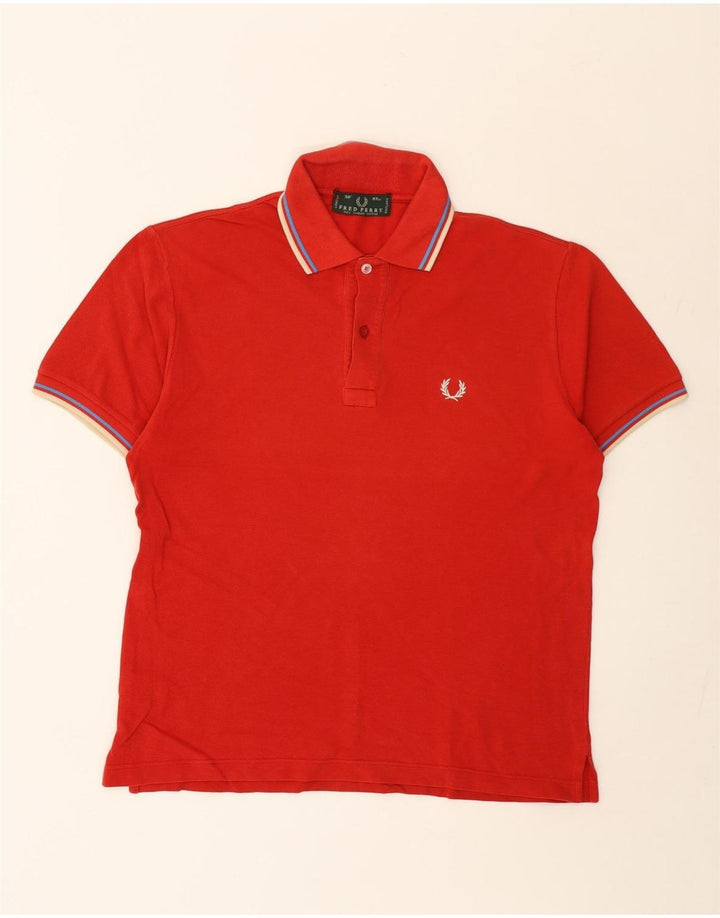 Męska koszulka polo Fred Perry, mała, czerwona, bawełniana