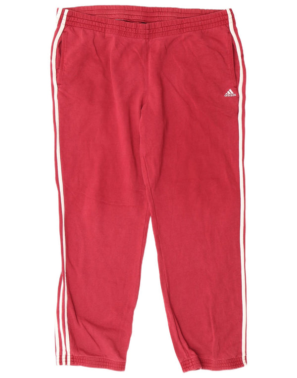 Męskie spodnie dresowe ADIDAS 2XL, bordowa bawełna