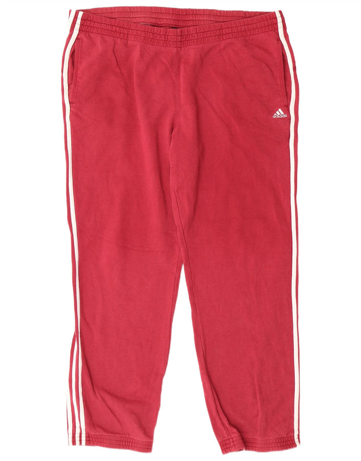 Męskie spodnie dresowe ADIDAS 2XL, bordowa bawełna