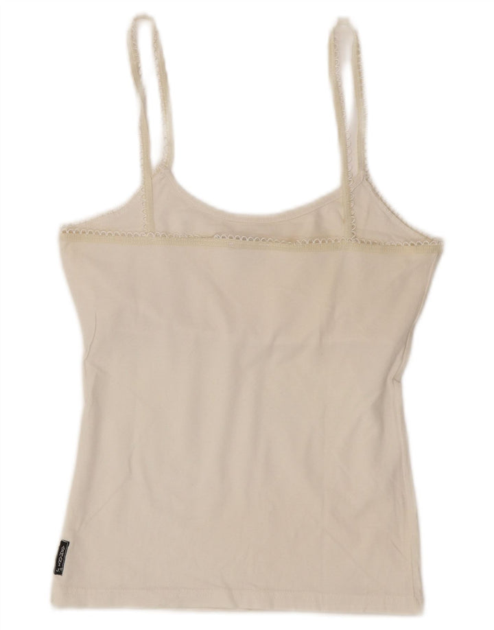 Damski top na ramiączkach Armani Jeans Graphic Crop UK 8 Small White