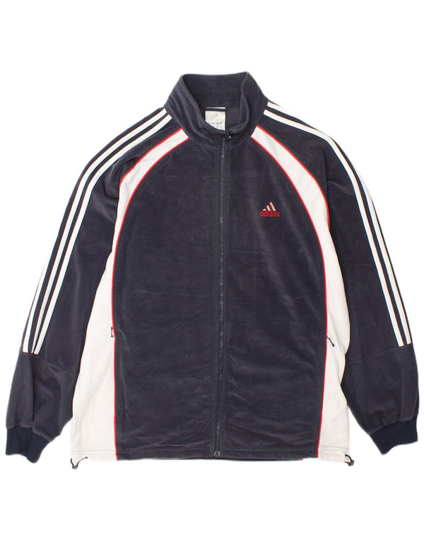 Adidas Męska bluza dresowa Top Jacket UK 40/42 Średni granatowy kolor blokowy