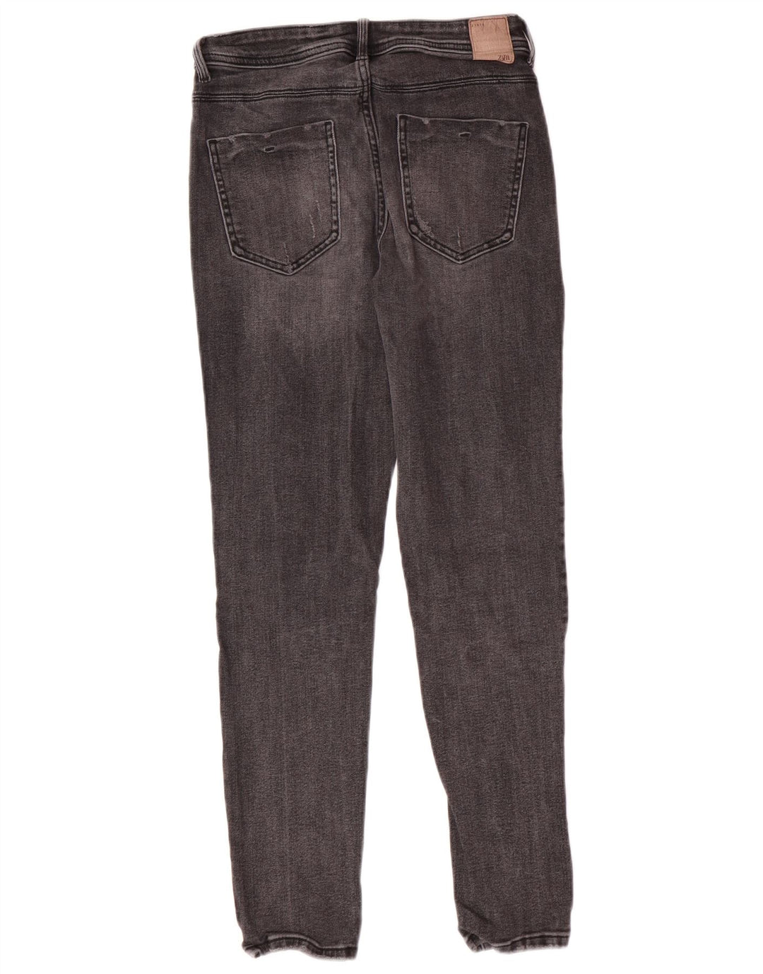 Damskie jeansy skinny Zara EU 38 Small W28 L27 Szara bawełniana klasyka