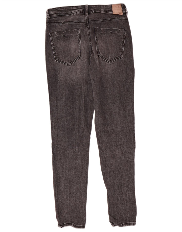 Damskie jeansy skinny Zara EU 38 Small W28 L27 Szara bawełniana klasyka