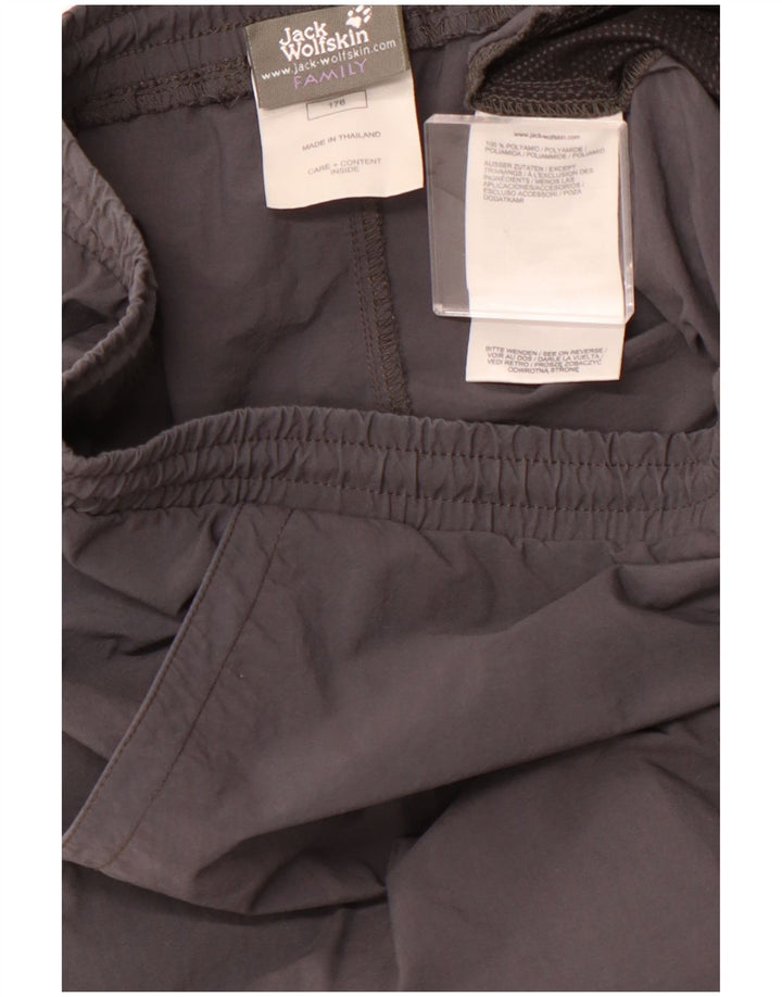 Chłopięce spodenki sportowe JACK WOLFSKIN 15-16 lat, szary poliamid