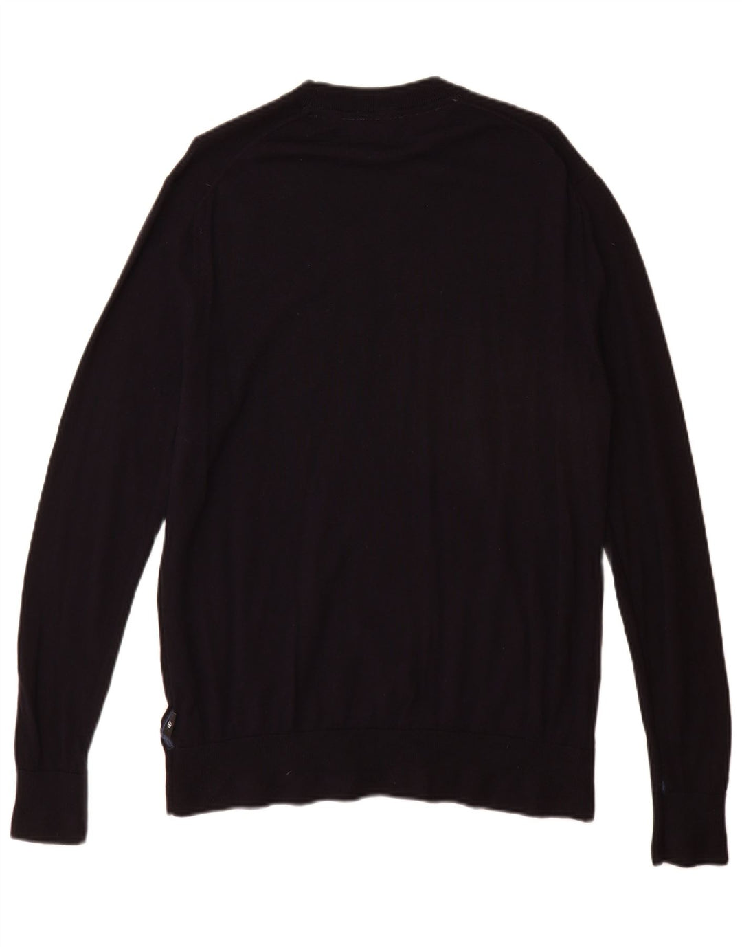 Damski sweter Ted Baker z okrągłym dekoltem, rozmiar 5 XL, granatowo-wełniany