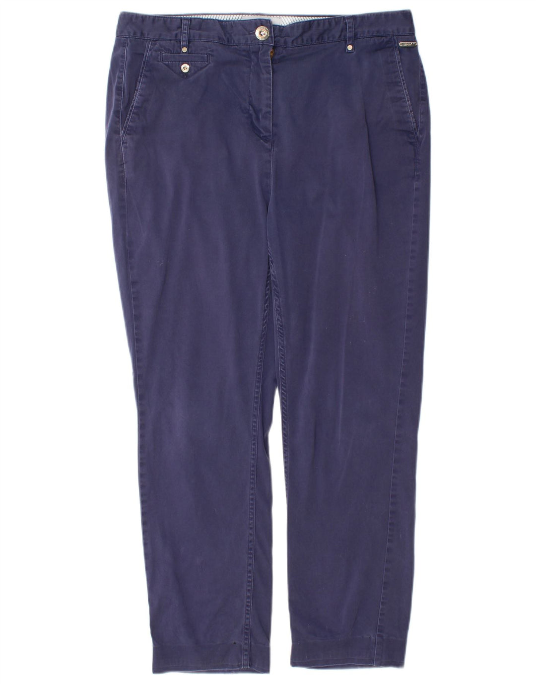 Damskie spodnie Chino MARKS & SPENCER UK 12 Medium W30 L26 Granatowe
