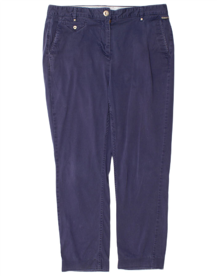 Damskie spodnie Chino MARKS & SPENCER UK 12 Medium W30 L26 Granatowe