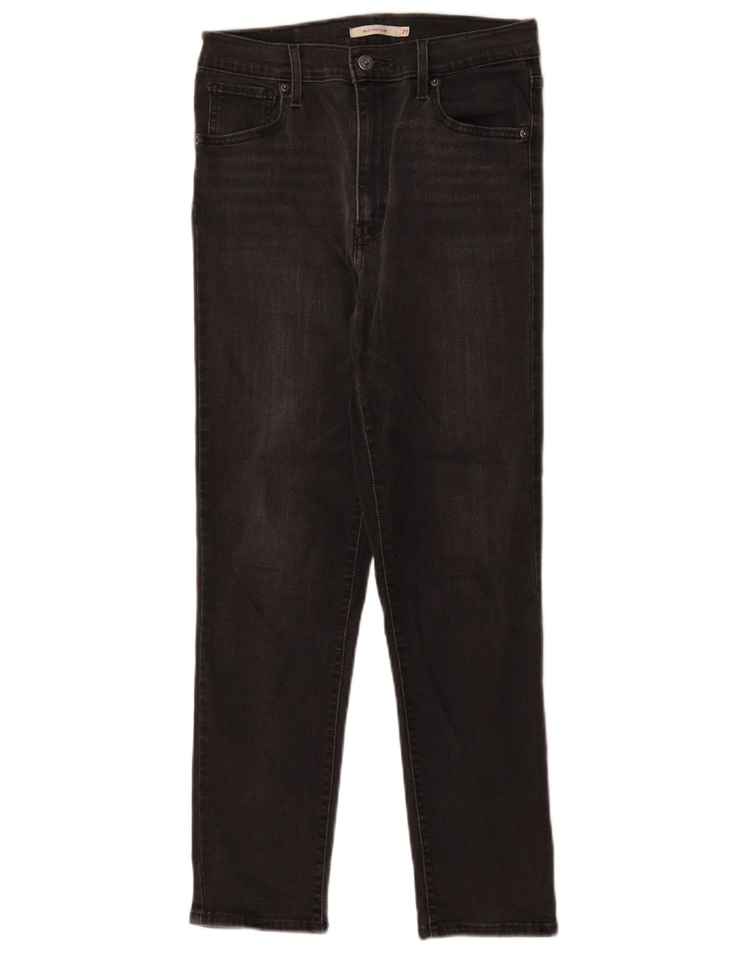 Damskie jeansy Levi's Mile High Slim W29 L26 Czarne bawełniane
