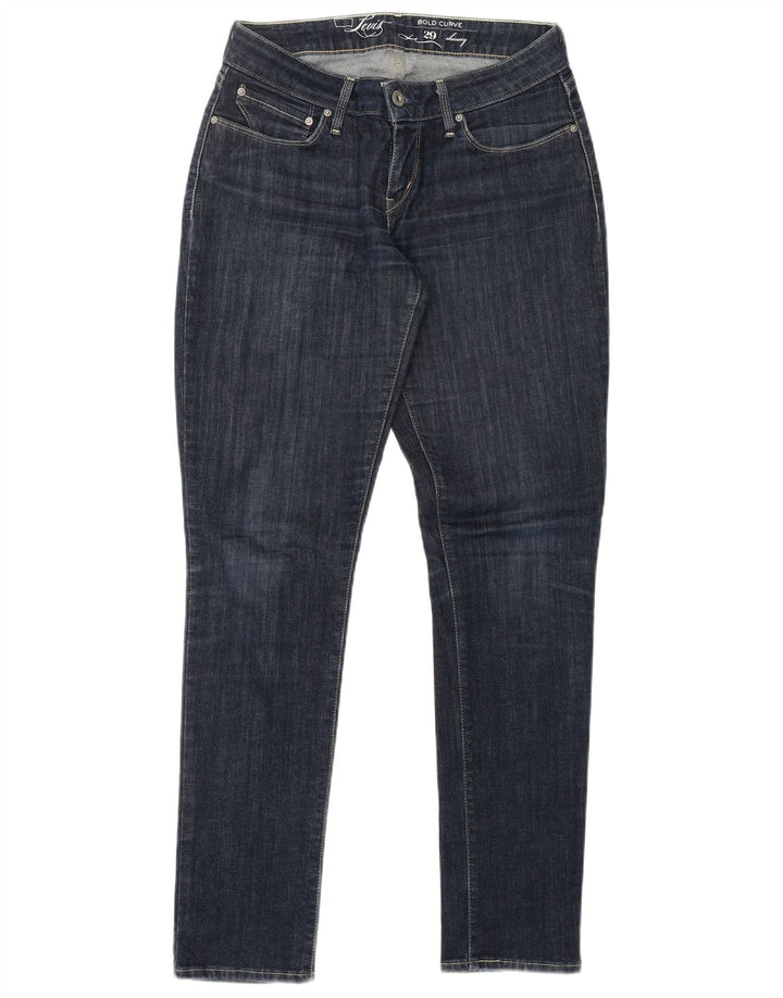 Damskie dżinsy rurki LEVI'S Bold Curve W29 L32 Granatowa bawełna