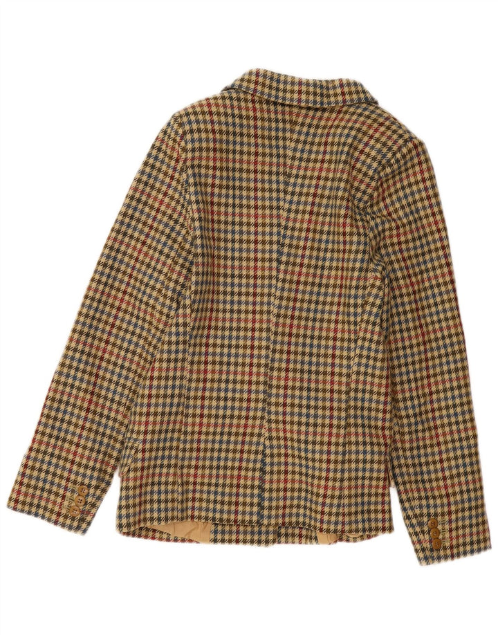 Max Mara Damska marynarka weekendowa zapinana na 2 guziki, UK 18 XL, zielona pepitka