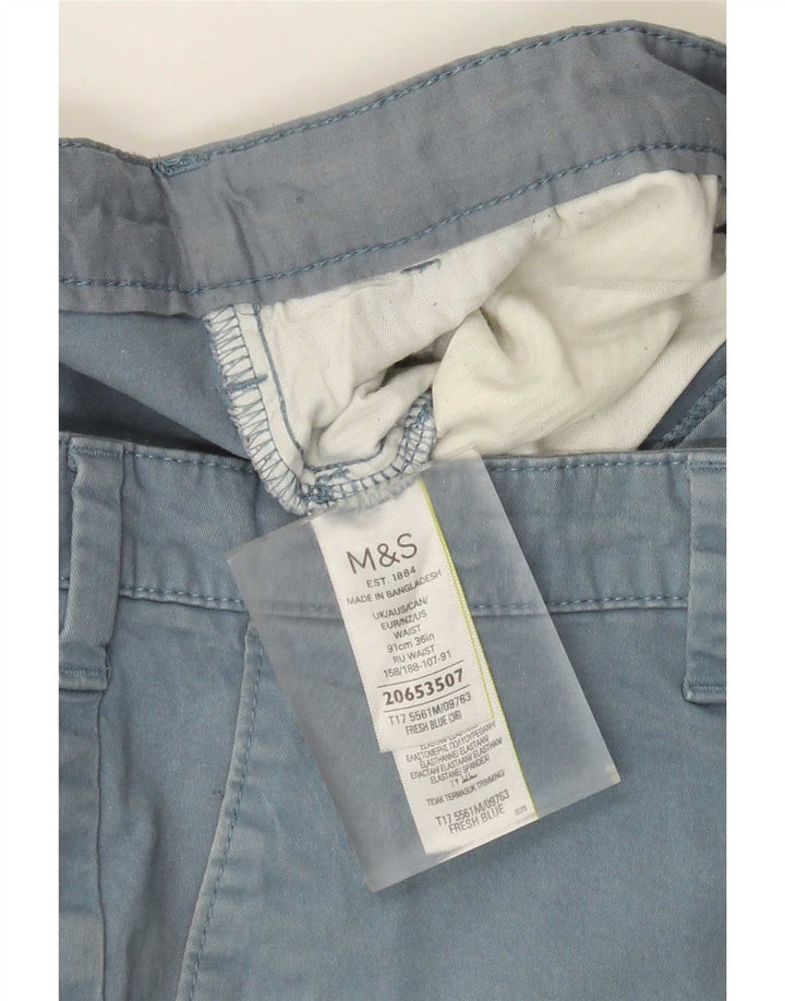 Męskie spodenki Chino Marks & Spencer W36, duże, niebieskie, bawełniane