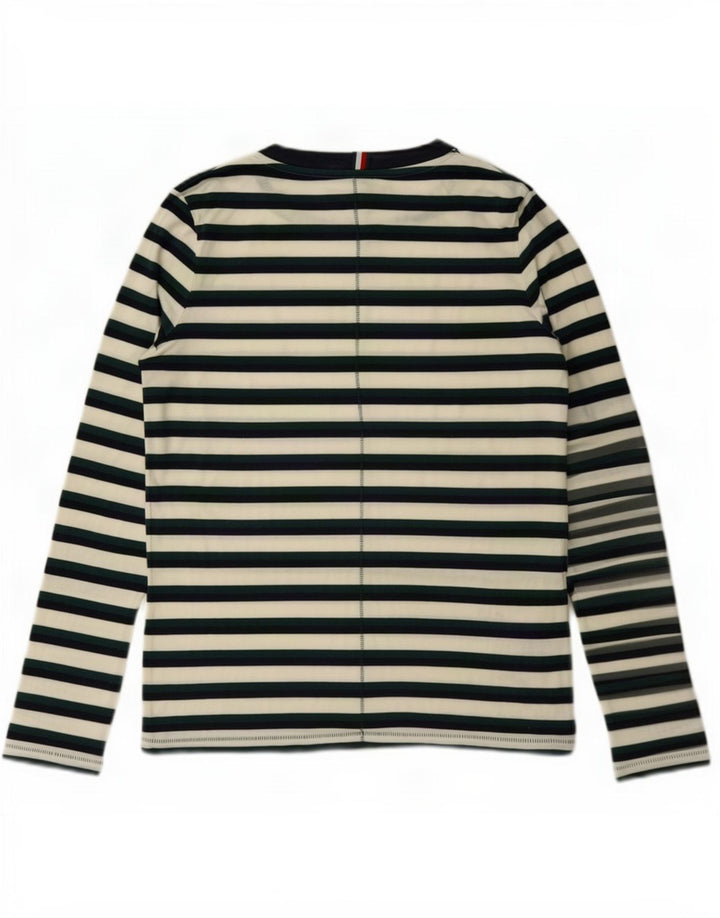 Męski top Tommy Hilfiger z długim rękawem i małym zielonym lyocellem w paski
