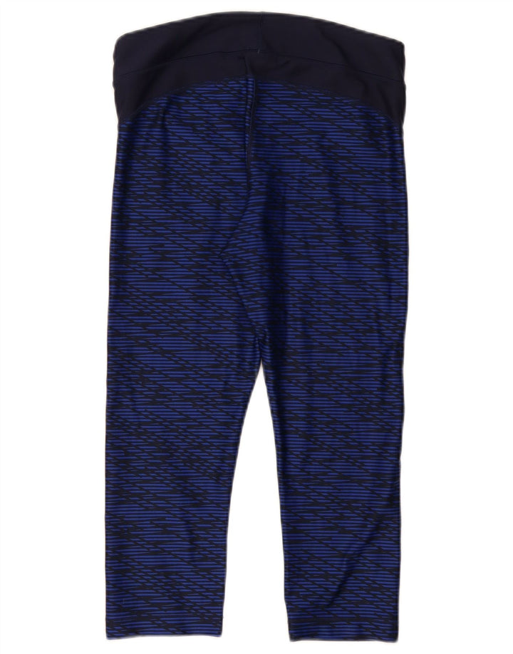 Damskie legginsy Capri UNDER ARMOUR UK 14 Średni granatowy geometryczny