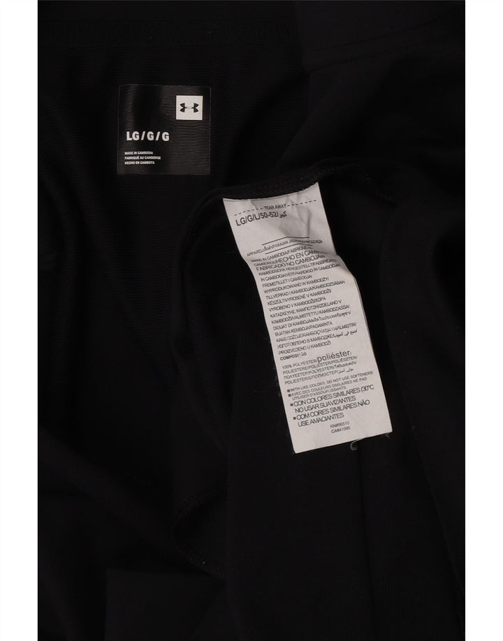 Męska kurtka dresowa Under Armour, duża, czarna, poliestrowa z blokami kolorów