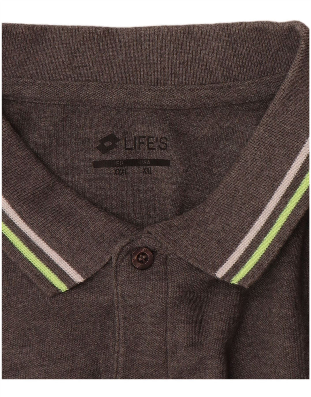 Męska koszulka polo LOTTO 2XL, szara, bawełniana