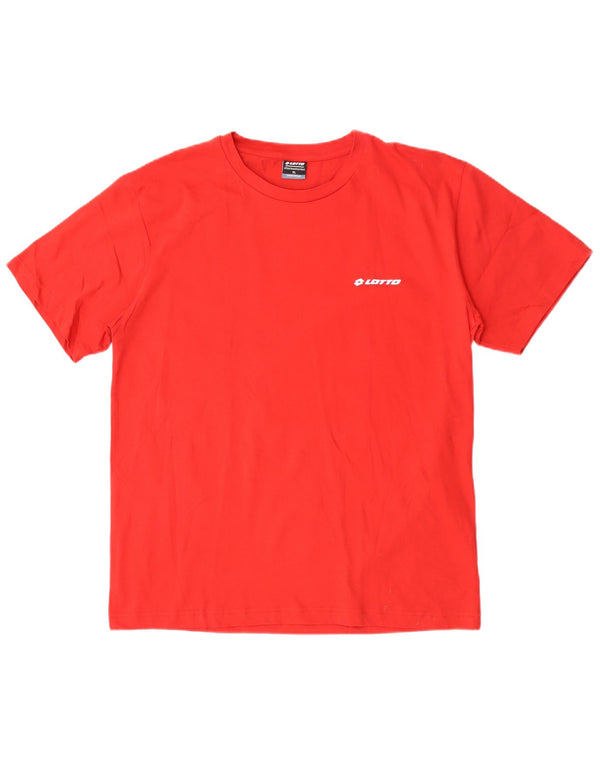 T-shirt męski Lotto Top XL, czerwony, bawełniany