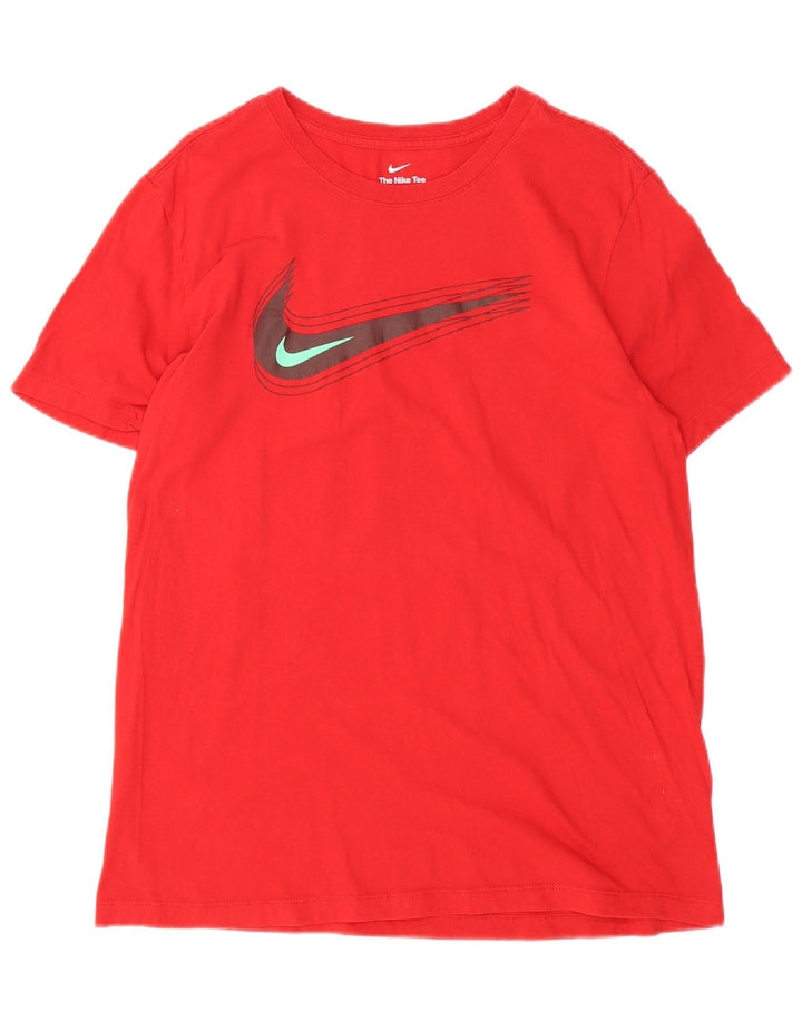 NIKE Mens Graphic T-Shirt Top Medium Red Cotton Vintage Nike and Second-Hand Nike from Messina Hembry 