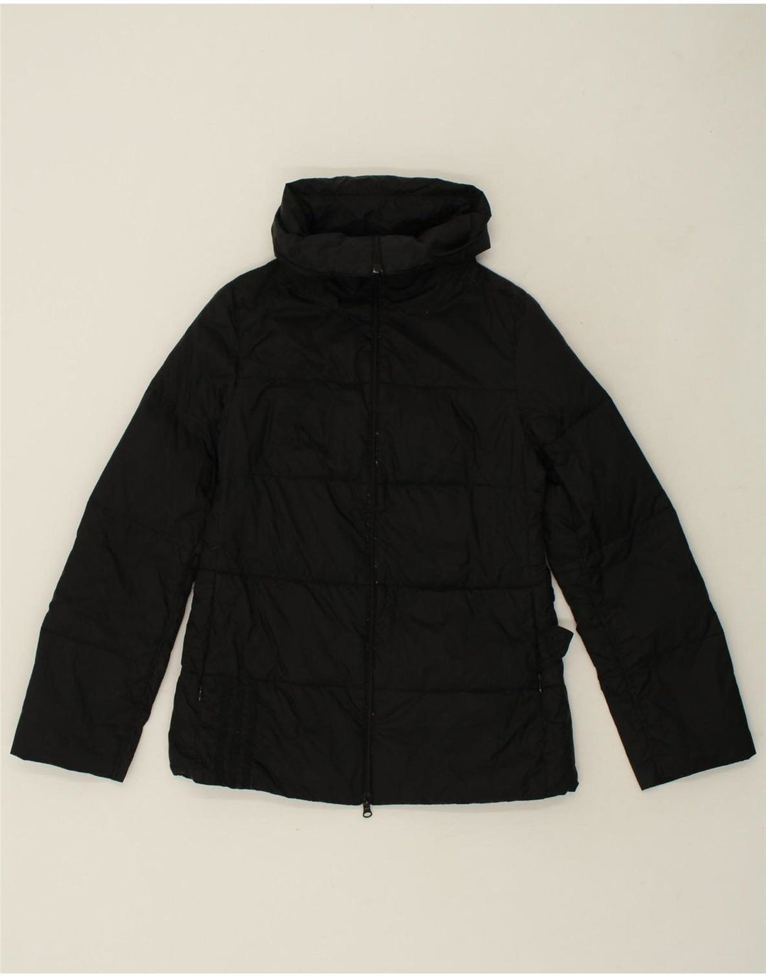 ADIDAS Womens Padded Jacket UK 10 Small Black Polyester Vintage Adidas and Second-Hand Adidas from Messina Hembry 