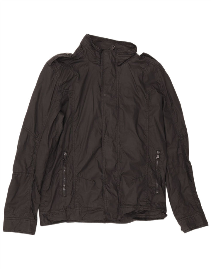 Męska kurtka wojskowa ZARA UK 42 XL, czarna, bawełniana