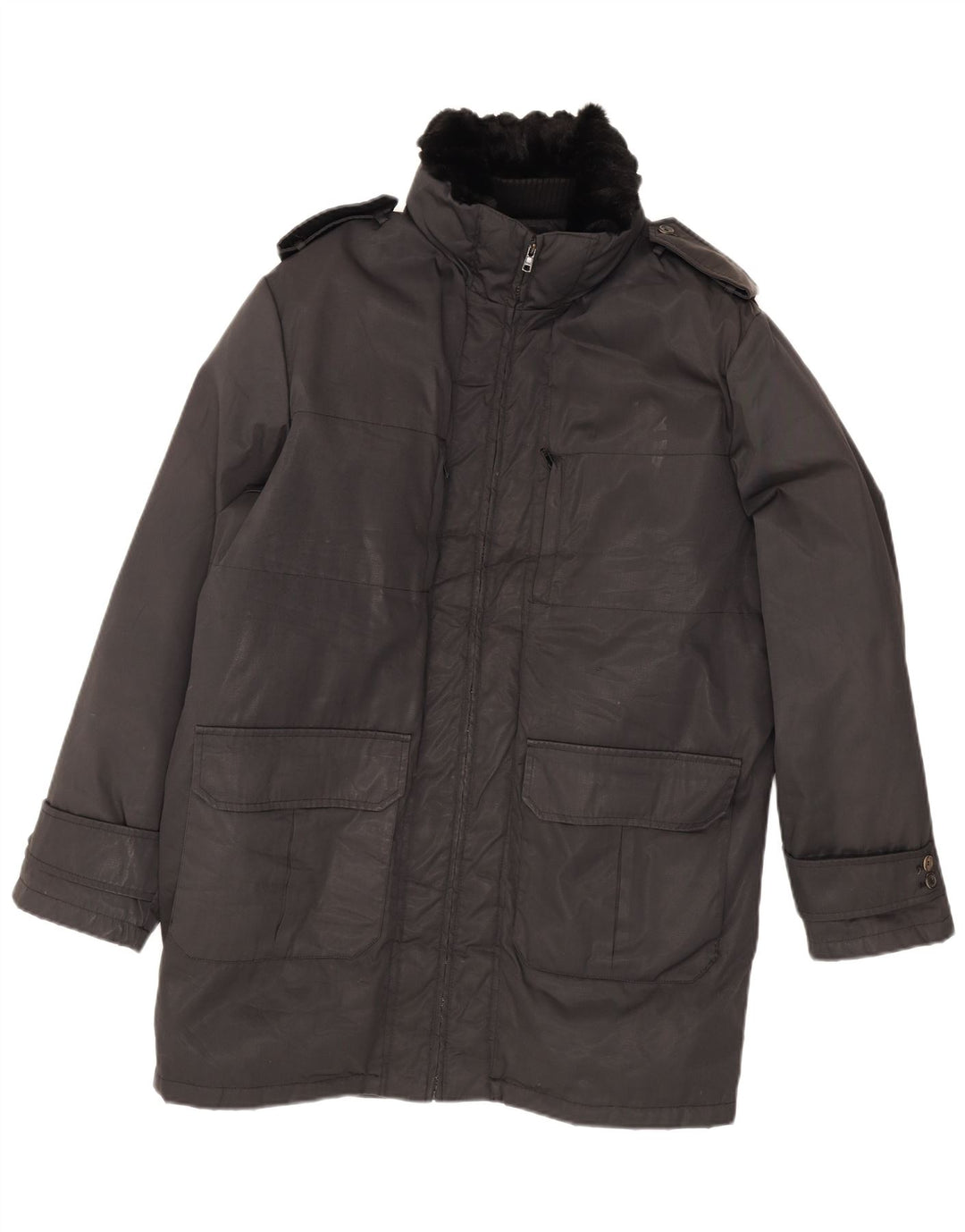 Blumarine Męska kurtka parka UK 40 duża czarna