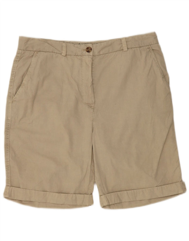 Marks & Spencer Damskie spodenki Chino UK 12 Medium W32 Beżowa bawełna