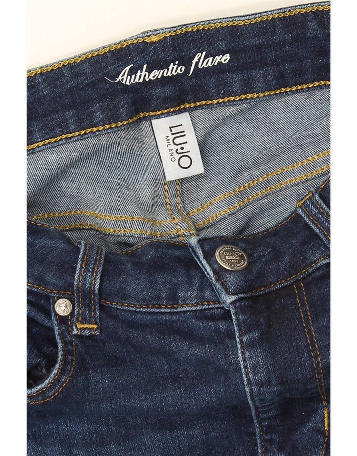 Damskie jeansy rozkloszowane Liu Jo W30 L32 Niebieskie