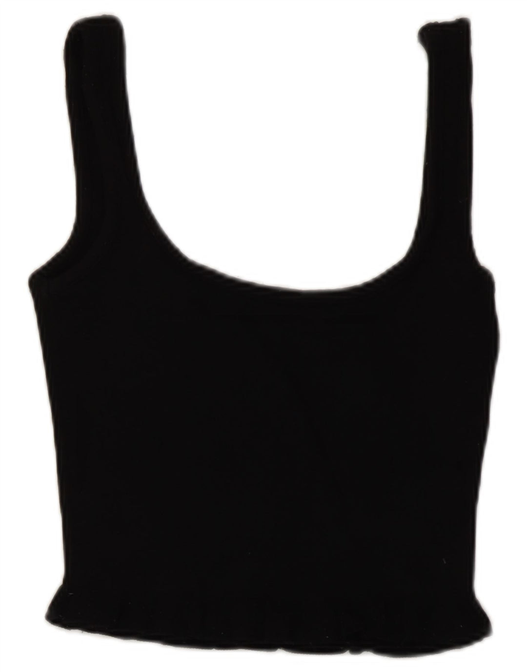 Damski krótki top Zara UK 8 Small, czarna wiskoza