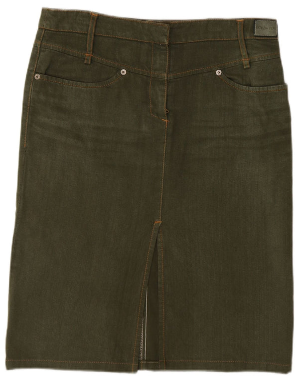 Damska spódnica dżinsowa Patrizia Pepe IT 42 Medium W30 Bawełna khaki