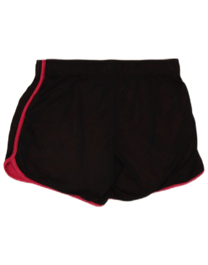 NIKE Womens Sport Shorts UK 12 Medium Black Polyester