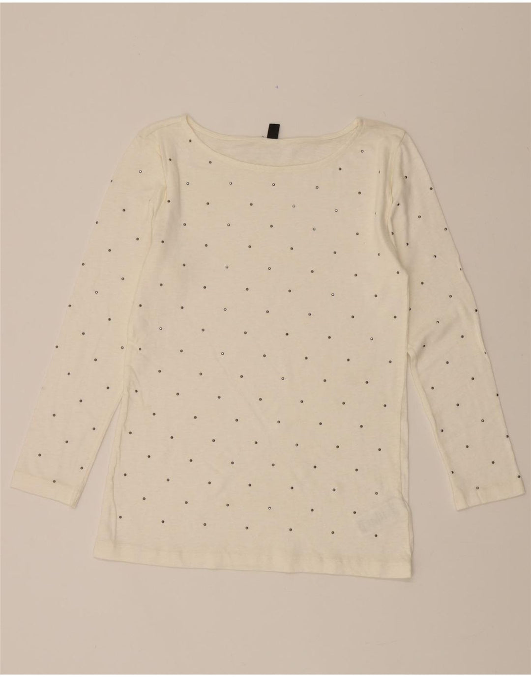 J. CREW Womens Top Long Sleeve UK 12 Medium White Cotton Vintage J. Crew and Second-Hand J. Crew from Messina Hembry 