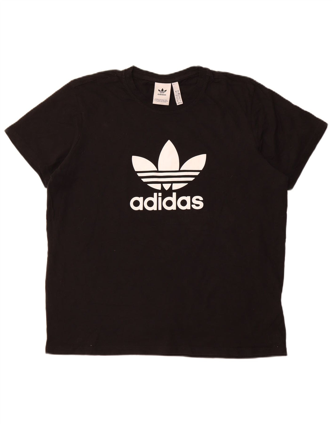 Damska koszulka z grafiką ADIDAS Top UK 18 XL, czarna bawełna