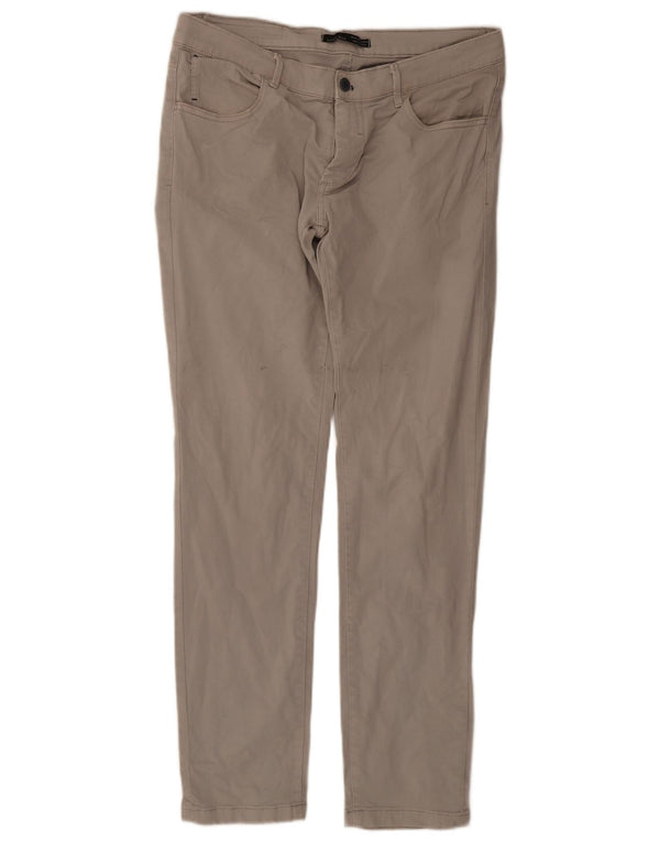 Męskie spodnie typu slim casual Zara EU 46 XL W36 L32 Szara bawełna