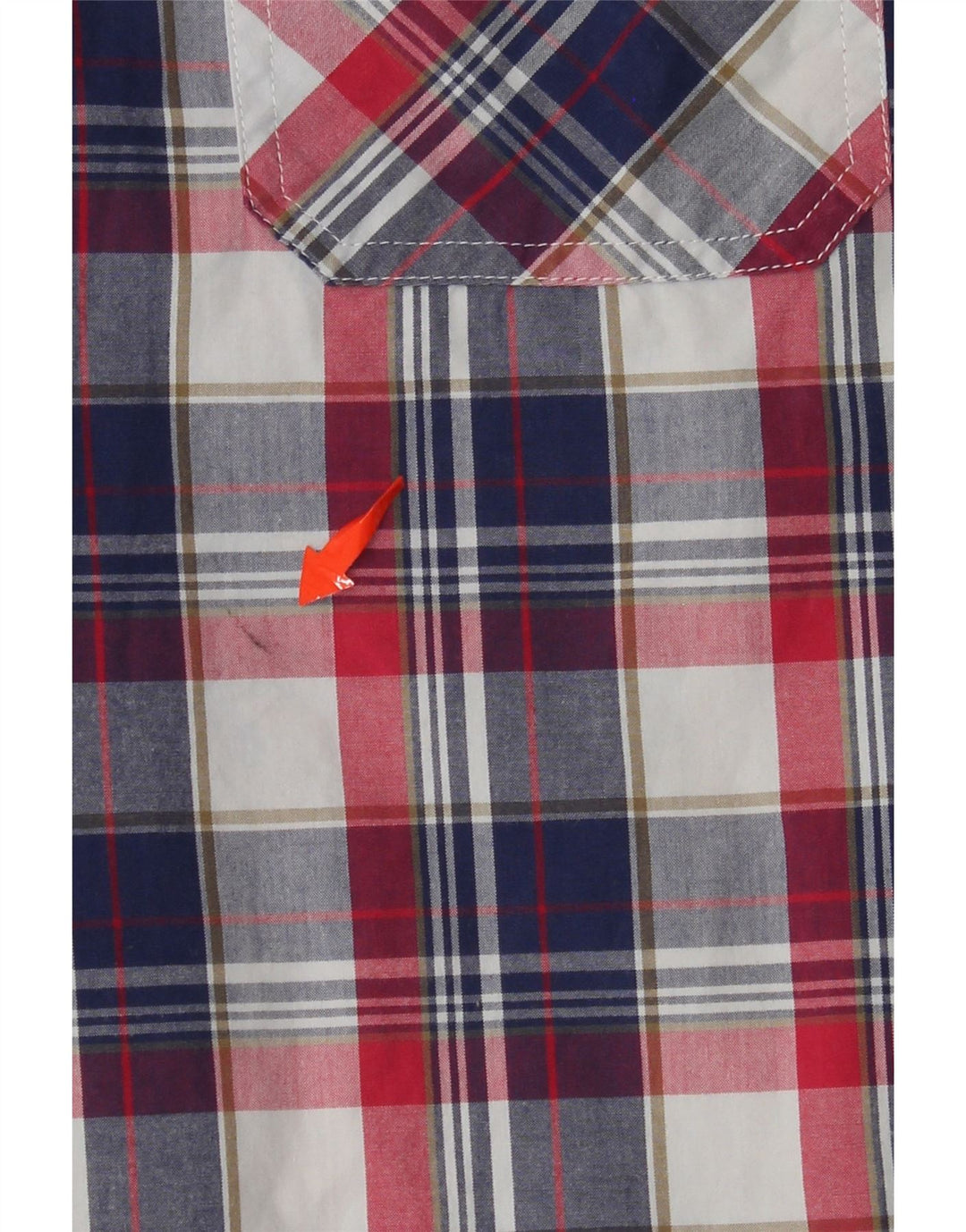 SUPERDRY Męska koszula z krótkim rękawem, duża, wielobarwna, bawełniana krata