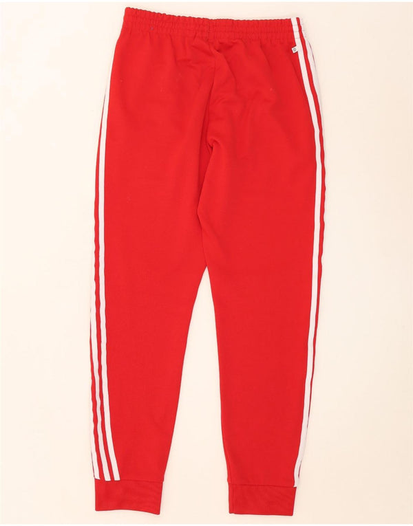 Męskie spodnie dresowe Adidas Aeroready, średnio czerwone, poliestrowe