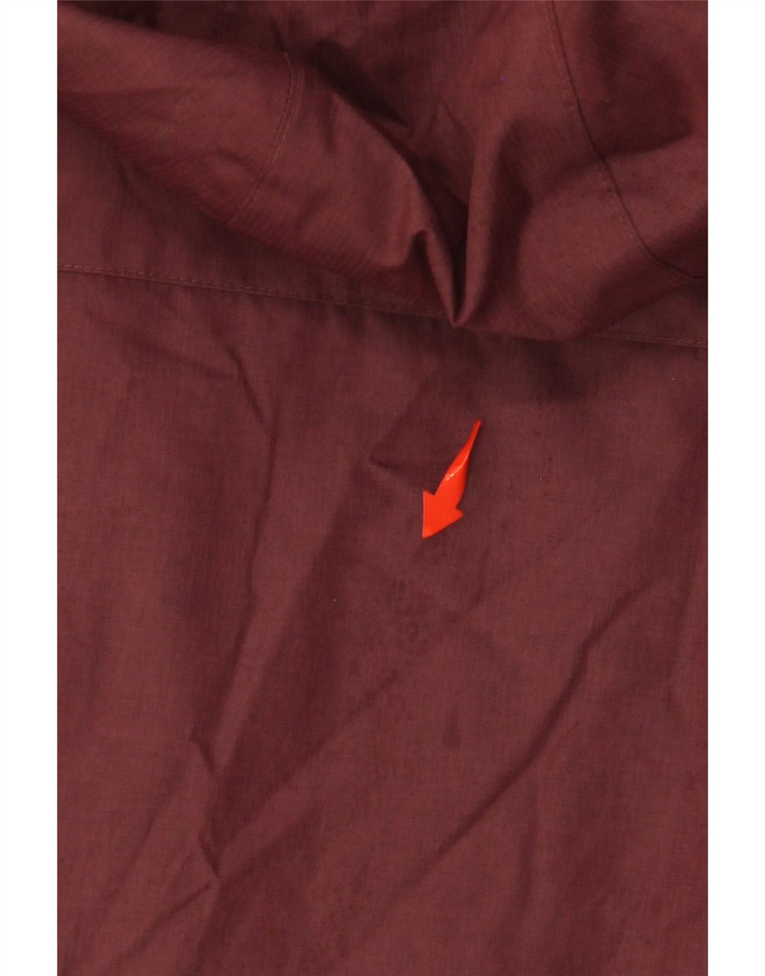 Damska kurtka wiatrówka z kapturem, oversize COLUMBIA UK 10, mała burgundowa