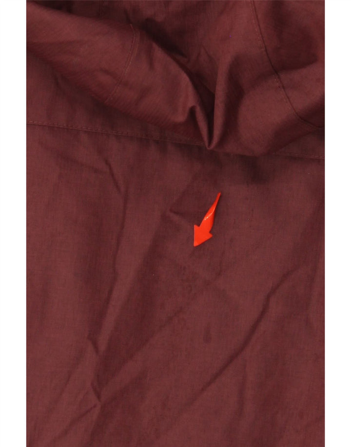 Damska kurtka wiatrówka z kapturem, oversize COLUMBIA UK 10, mała burgundowa