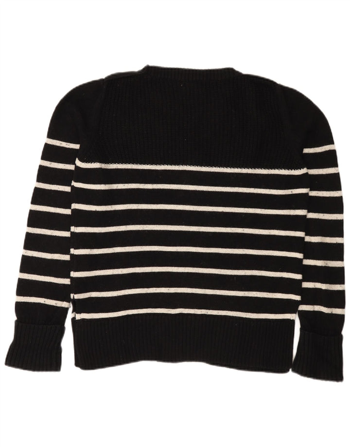 Damski sweter Massimo Dutti z dekoltem w łódkę UK 14, średnie czarne paski