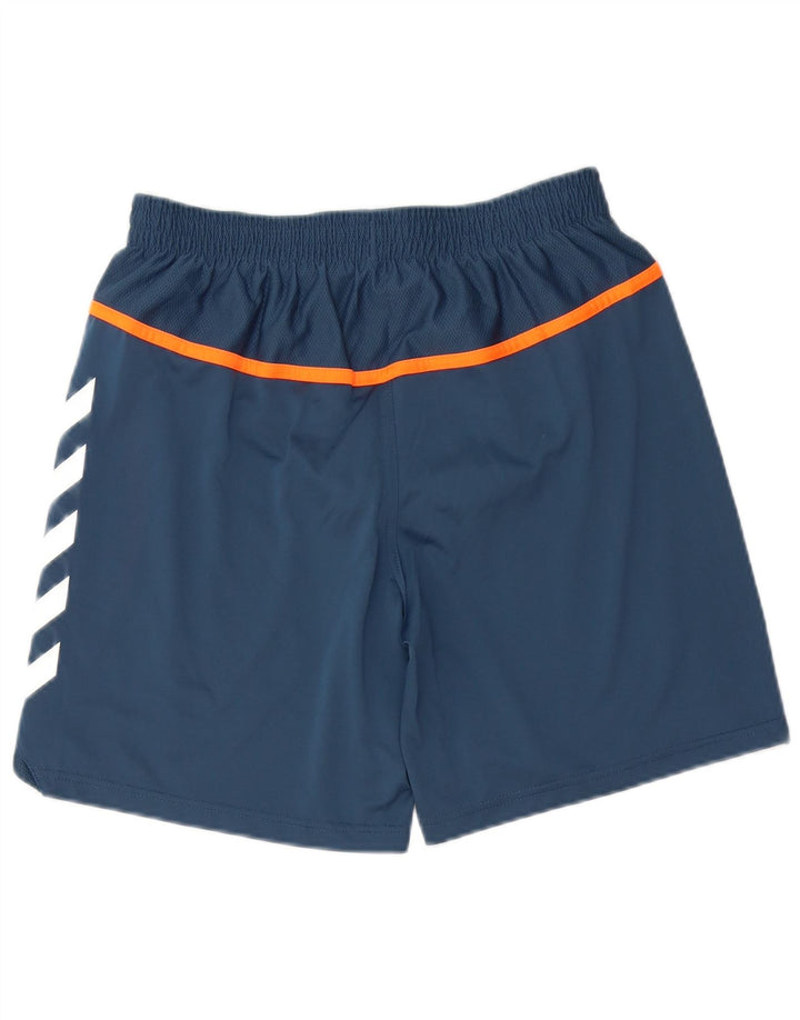 Męskie spodenki sportowe Hummel Graphic, średni granatowy, poliester z blokami kolorów
