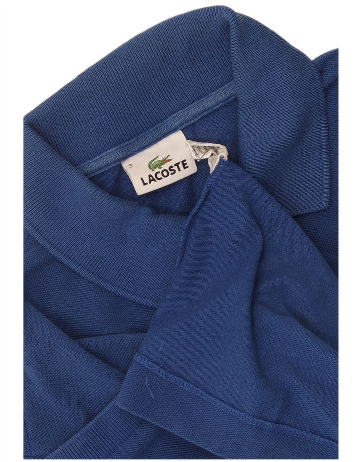 Męska koszulka polo Lacoste, rozmiar 3, mała, niebieska, bawełniana