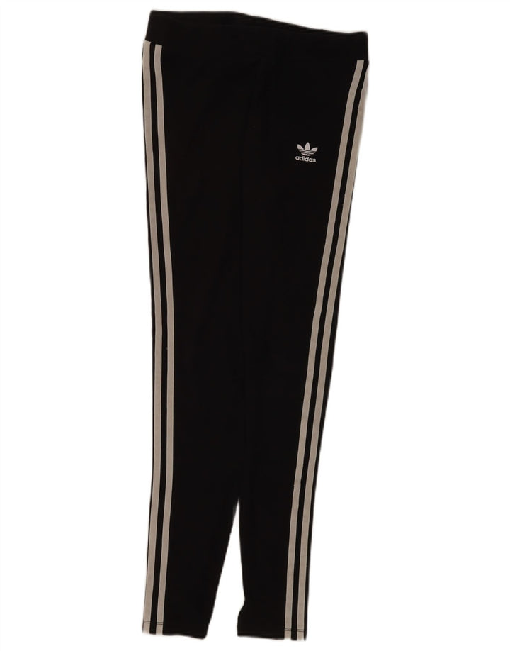 Legginsy Damskie Adidas UK 10 Małe Czarne Bawełniane