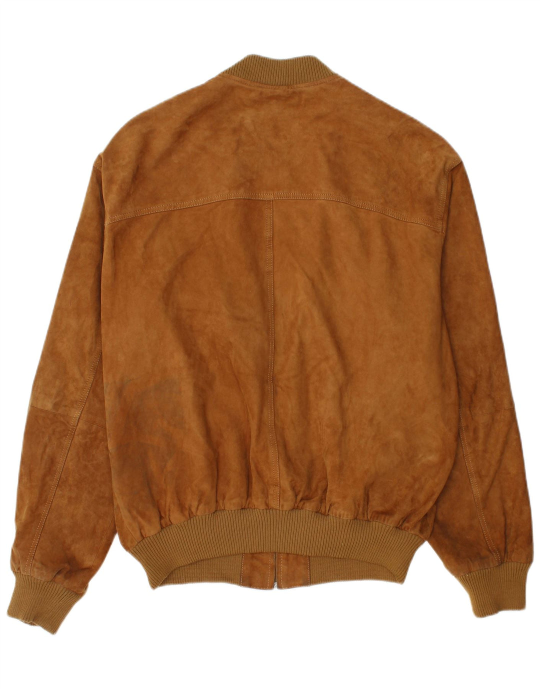 Vintage męska zamszowa kurtka bomber IT 54 2XL brązowa skóra